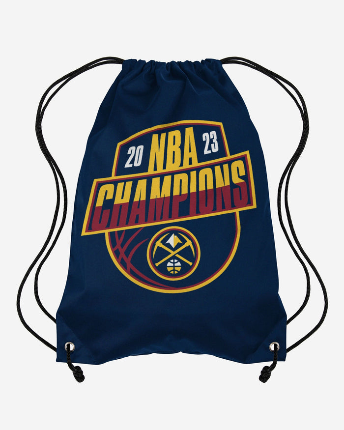 Denver Nuggets 2023 NBA Champions Champ Logo Drawstring Backpack FOCO - FOCO.com