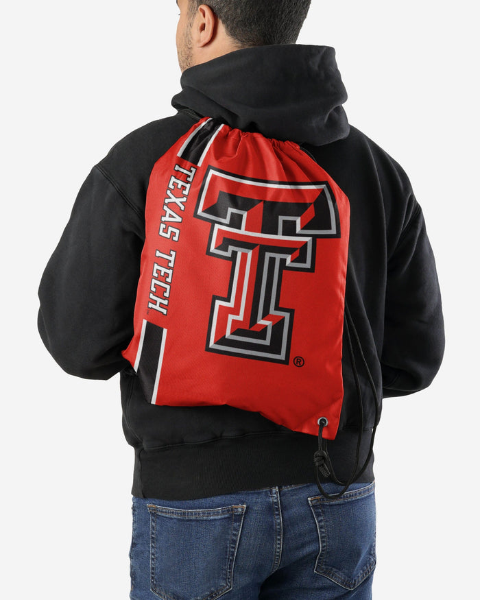 Texas Tech Red Raiders Big Logo Drawstring Backpack FOCO - FOCO.com