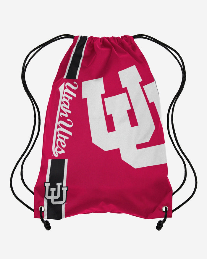 Utah Utes Big Logo Drawstring Backpack FOCO - FOCO.com