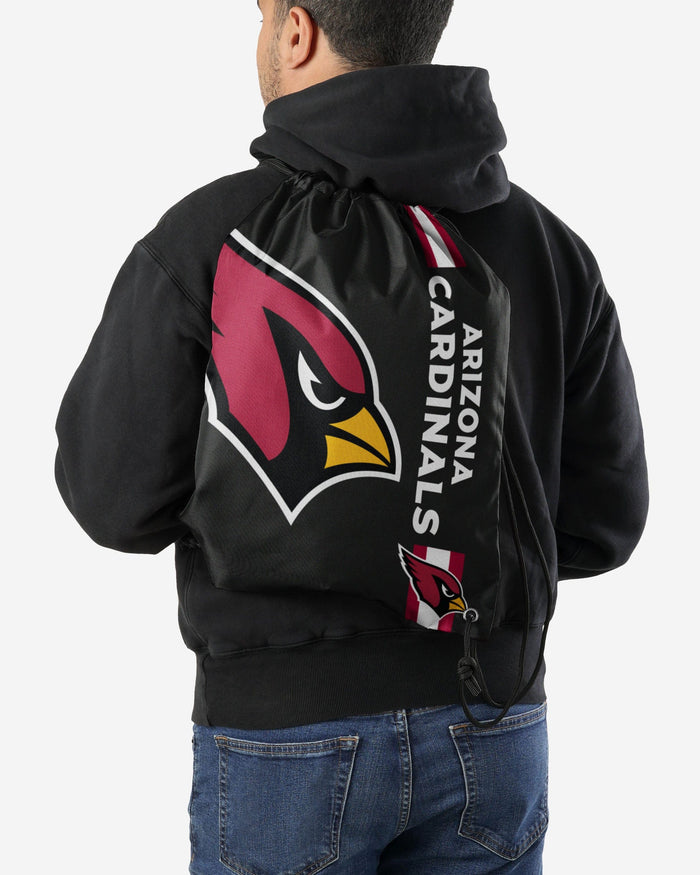 Arizona Cardinals Black Alternate Color Big Logo Drawstring Backpack FOCO - FOCO.com