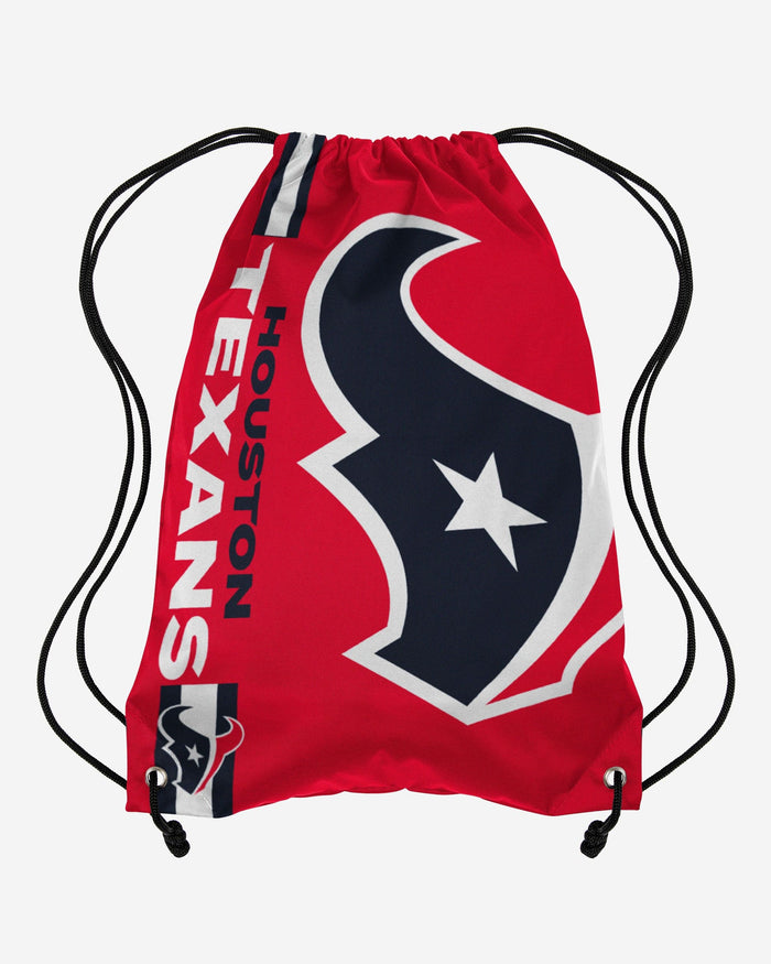 Houston Texans Red Alternate Color Big Logo Drawstring Backpack FOCO - FOCO.com