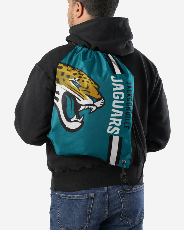 Jacksonville Jaguars Green Alternate Color Big Logo Drawstring Backpack FOCO - FOCO.com