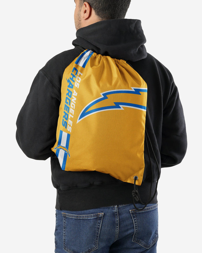 Los Angeles Chargers Yellow Alternate Color Big Logo Drawstring Backpack FOCO - FOCO.com