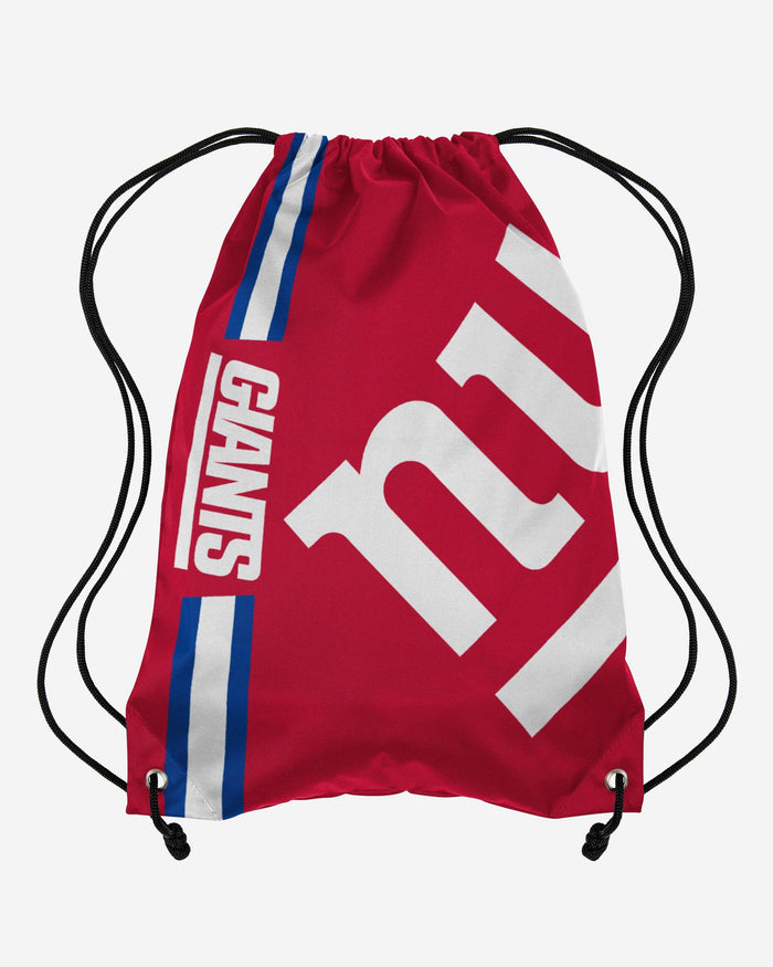 New York Giants Red Alternate Color Big Logo Drawstring Backpack FOCO - FOCO.com