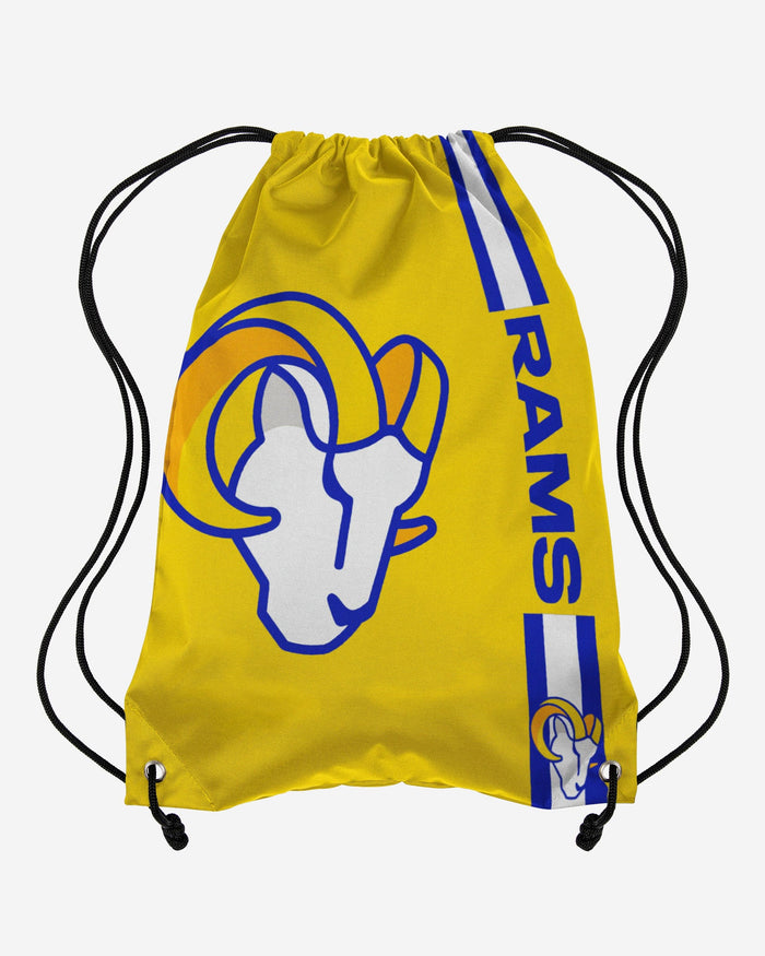 Los Angeles Rams Yellow Alternate Color Big Logo Drawstring Backpack FOCO - FOCO.com