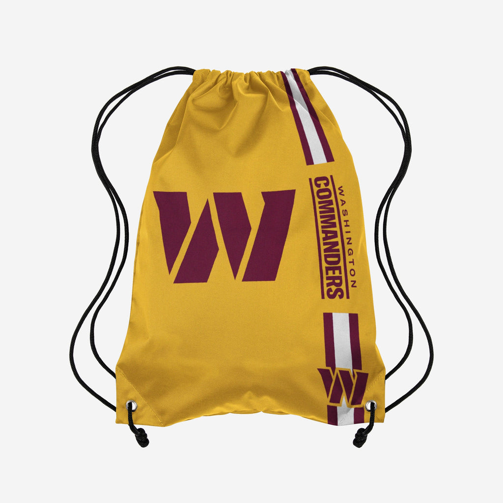 Washington Commanders Yellow Alternate Color Big Logo Drawstring Backpack FOCO - FOCO.com