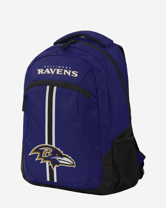 Baltimore Ravens Purple Alternate Color Action Backpack FOCO - FOCO.com