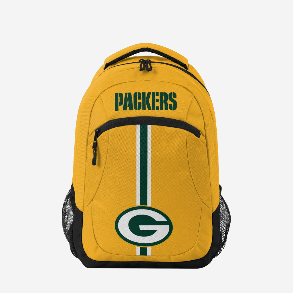 Green Bay Packers Yellow Alternate Color Action Backpack FOCO - FOCO.com