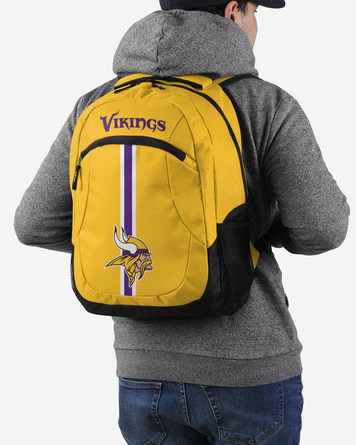 Minnesota Vikings Yellow Alternate Color Action Backpack FOCO - FOCO.com