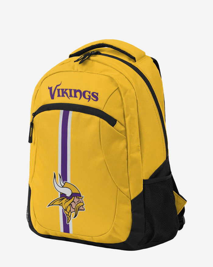 Minnesota Vikings Yellow Alternate Color Action Backpack FOCO - FOCO.com