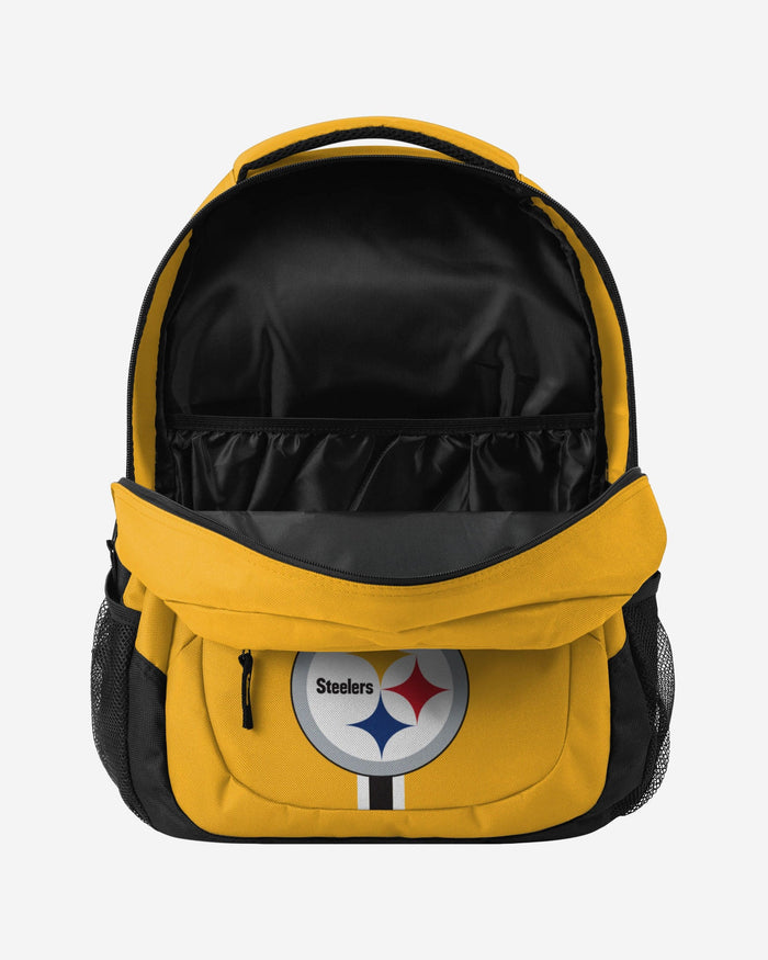 Pittsburgh Steelers Yellow Alternate Color Action Backpack FOCO - FOCO.com