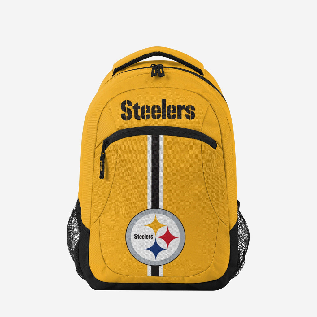 Pittsburgh Steelers Yellow Alternate Color Action Backpack FOCO - FOCO.com