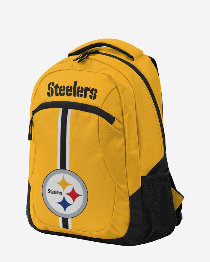 Pittsburgh Steelers Yellow Alternate Color Action Backpack FOCO - FOCO.com