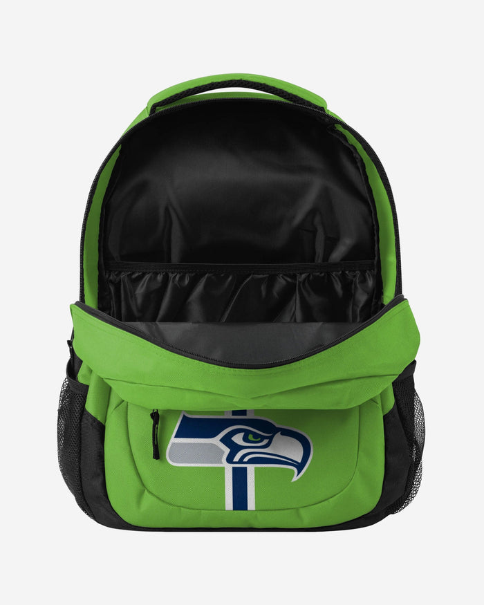 Seattle Seahawks Green Alternate Color Action Backpack FOCO - FOCO.com