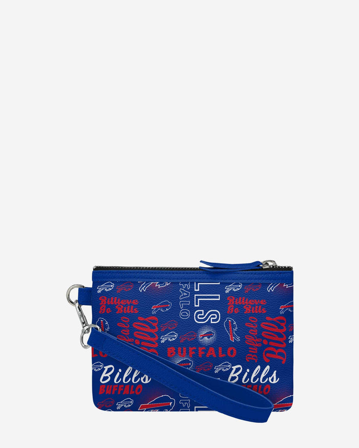 Buffalo Bills Spirited Style Printed Collection Repeat Logo Wristlet FOCO - FOCO.com