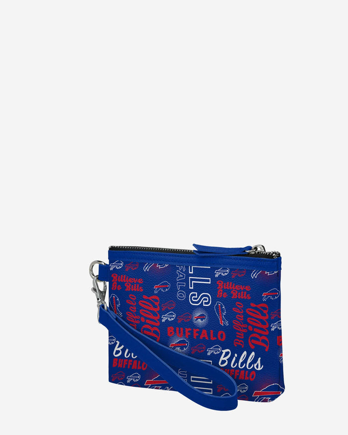 Buffalo Bills Spirited Style Printed Collection Repeat Logo Wristlet FOCO - FOCO.com