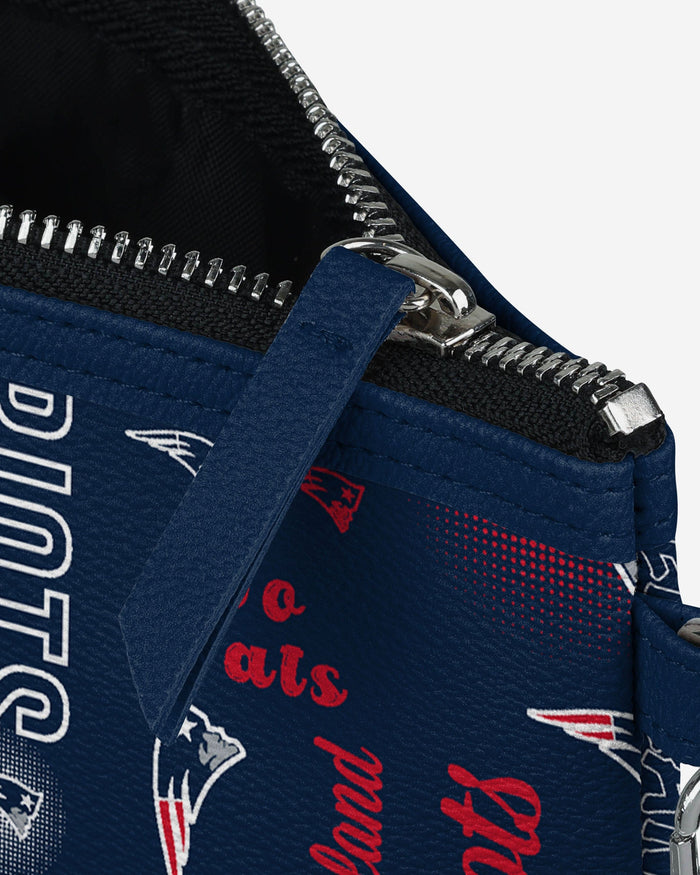 New England Patriots Spirited Style Printed Collection Repeat Logo Wristlet FOCO - FOCO.com