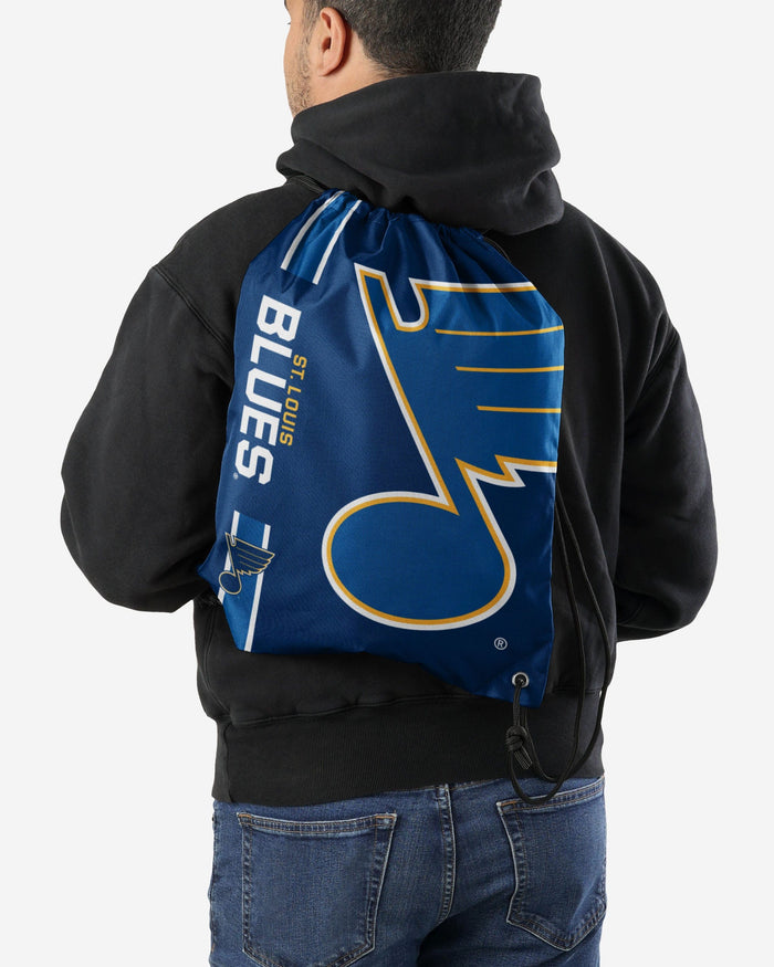 St Louis Blues Big Logo Drawstring Backpack FOCO - FOCO.com