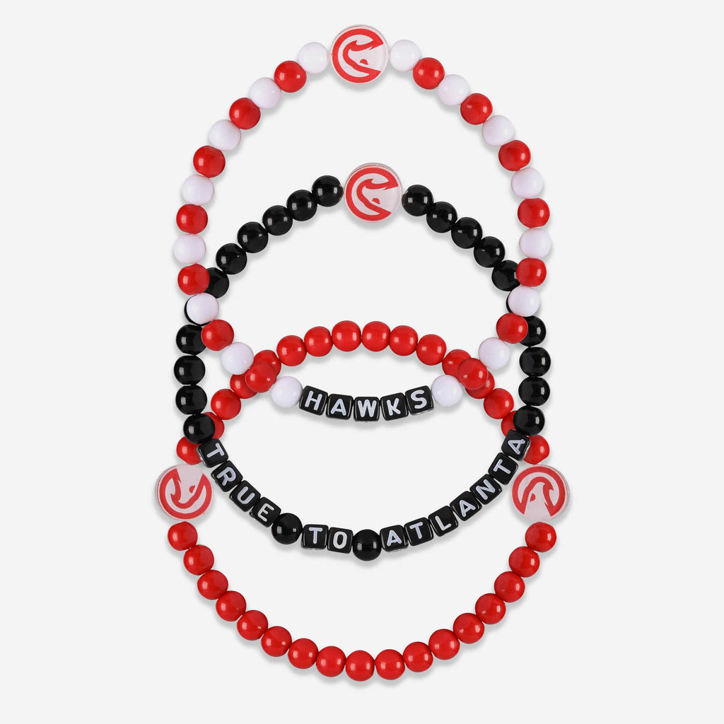 Atlanta Hawks 3 Pack Beaded Friendship Bracelet FOCO - FOCO.com