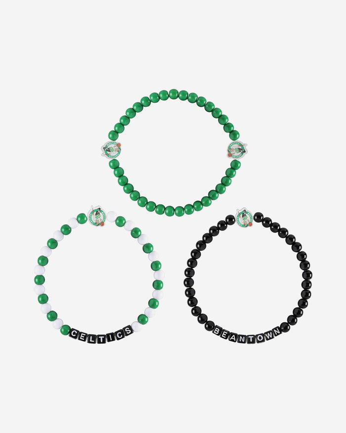 Boston Celtics 3 Pack Beaded Friendship Bracelet FOCO - FOCO.com