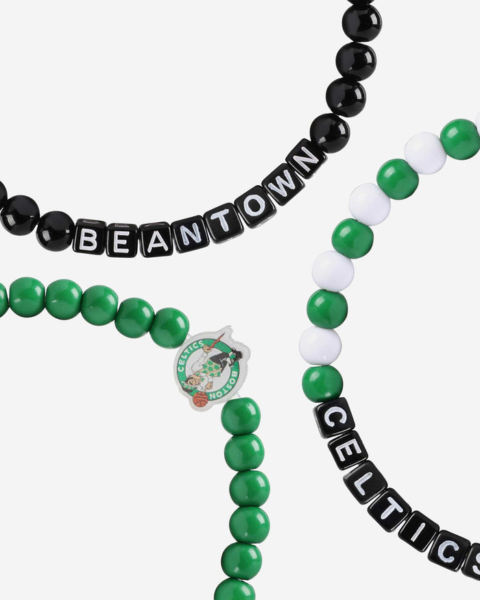 Boston Celtics 3 Pack Beaded Friendship Bracelet FOCO - FOCO.com