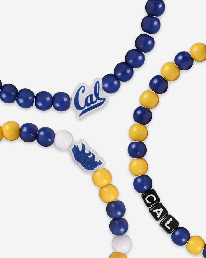 California Bears 3 Pack Beaded Friendship Bracelet FOCO - FOCO.com