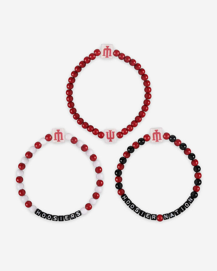 Indiana Hoosiers 3 Pack Beaded Friendship Bracelet FOCO - FOCO.com