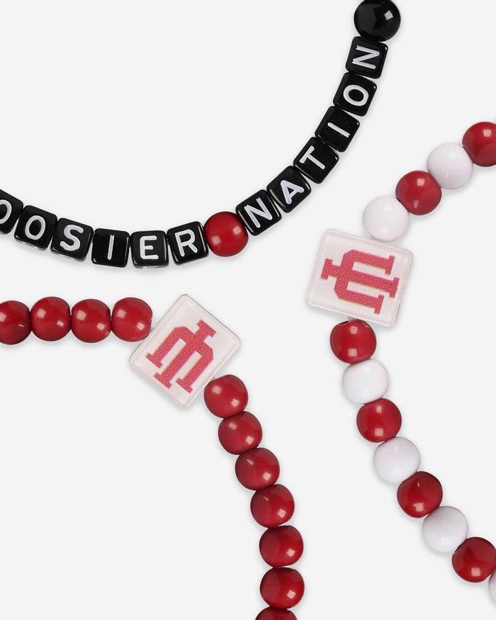 Indiana Hoosiers 3 Pack Beaded Friendship Bracelet FOCO - FOCO.com