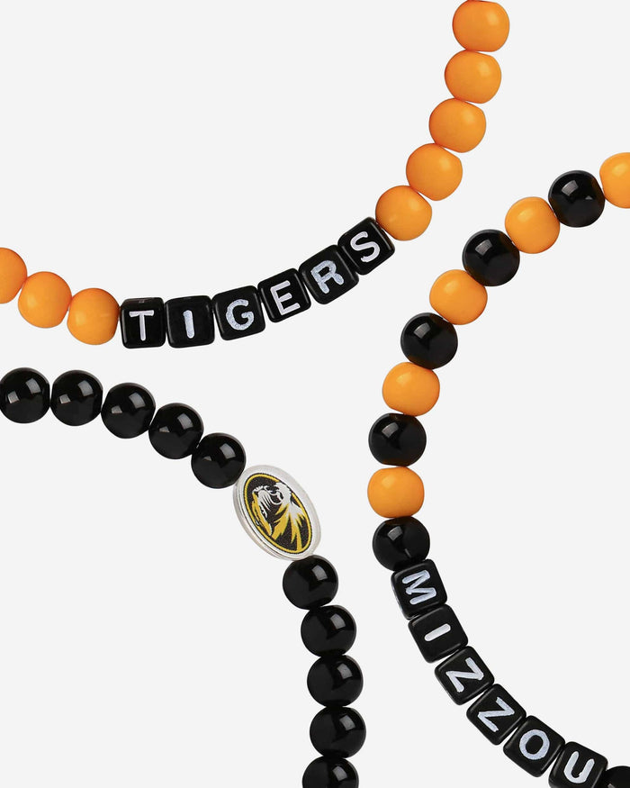 Missouri Tigers 3 Pack Beaded Friendship Bracelet FOCO - FOCO.com