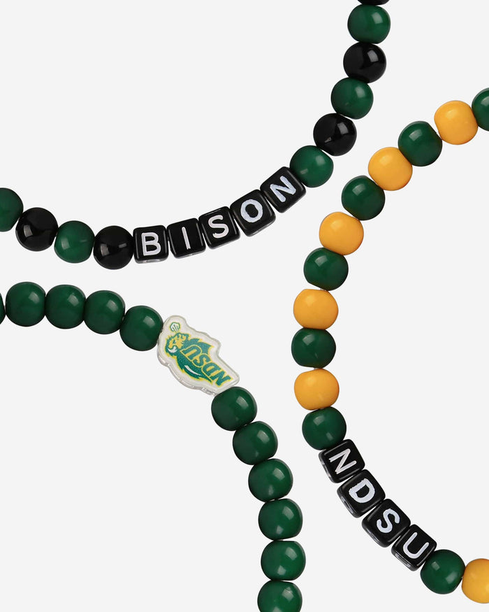 North Dakota State Bison 3 Pack Beaded Friendship Bracelet FOCO - FOCO.com