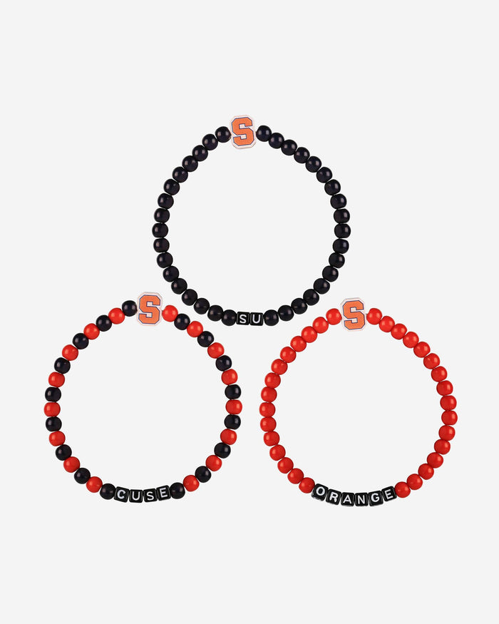 Syracuse Orange 3 Pack Beaded Friendship Bracelet FOCO - FOCO.com