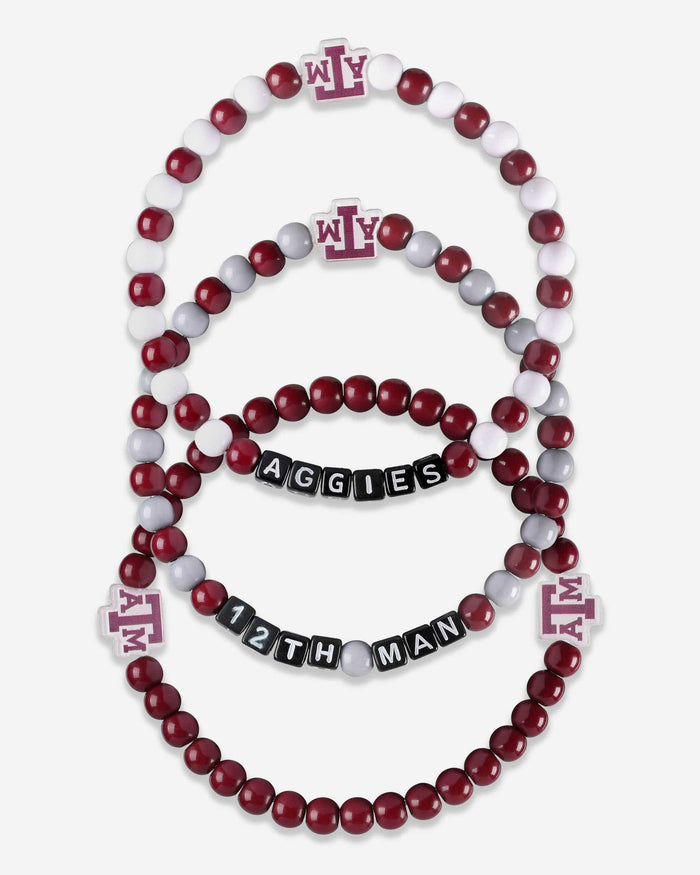 Texas A&M Aggies 3 Pack Beaded Friendship Bracelet FOCO - FOCO.com