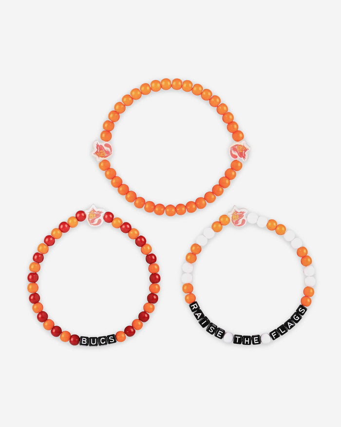 Tampa Bay Buccaneers Creamsicle 3 Pack Beaded Friendship Bracelet FOCO - FOCO.com