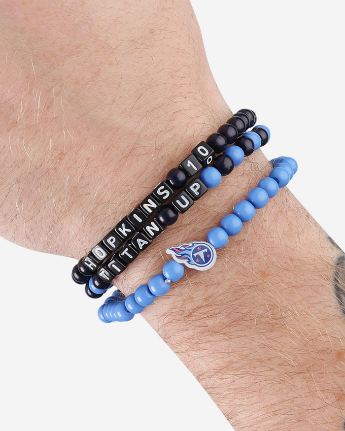 Derrick Henry & DeAndre Hopkins Tennessee Titans 3 Pack Player Beaded Friendship Bracelet FOCO - FOCO.com