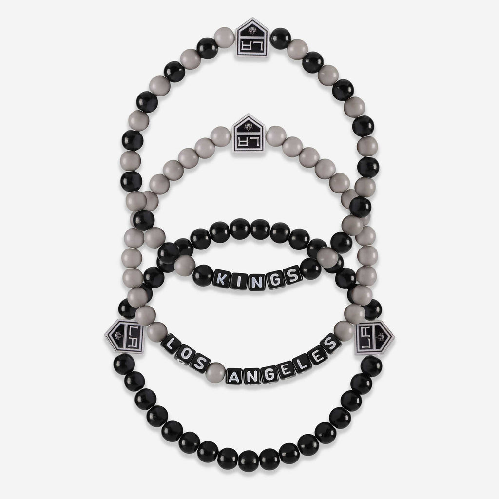 Los Angeles Kings 3 Pack Beaded Friendship Bracelet FOCO - FOCO.com