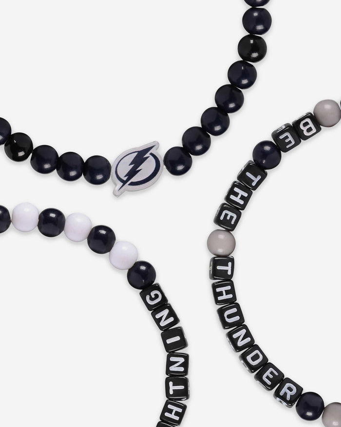 Tampa Bay Lightning 3 Pack Beaded Friendship Bracelet FOCO - FOCO.com