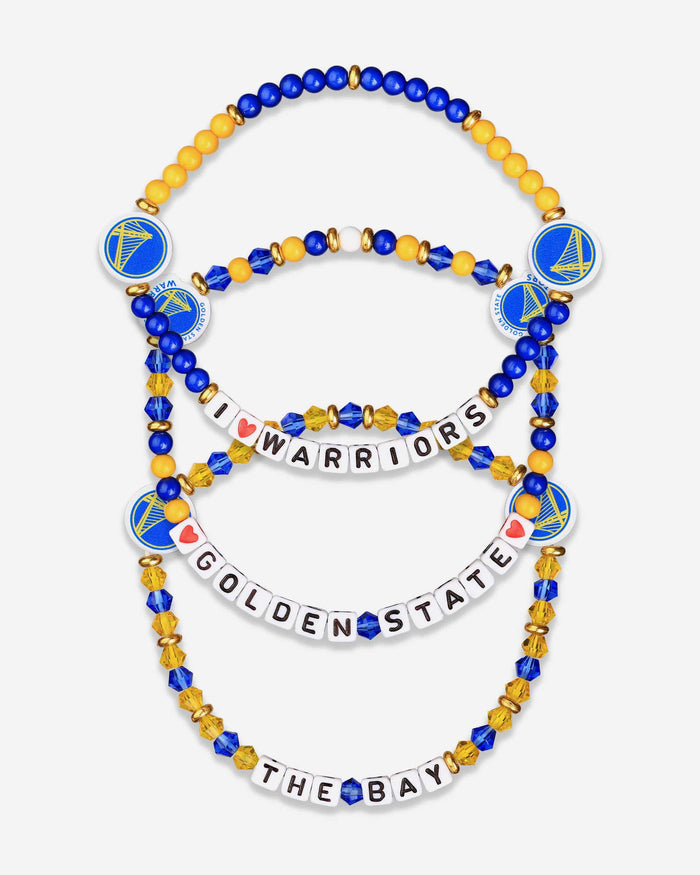 Golden State Warriors 3 Pack Friendship Bracelet FOCO - FOCO.com