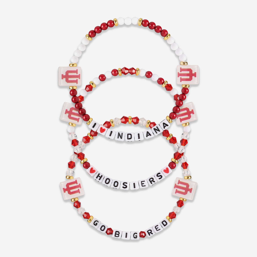 Indiana Hoosiers 3 Pack Friendship Bracelet FOCO - FOCO.com