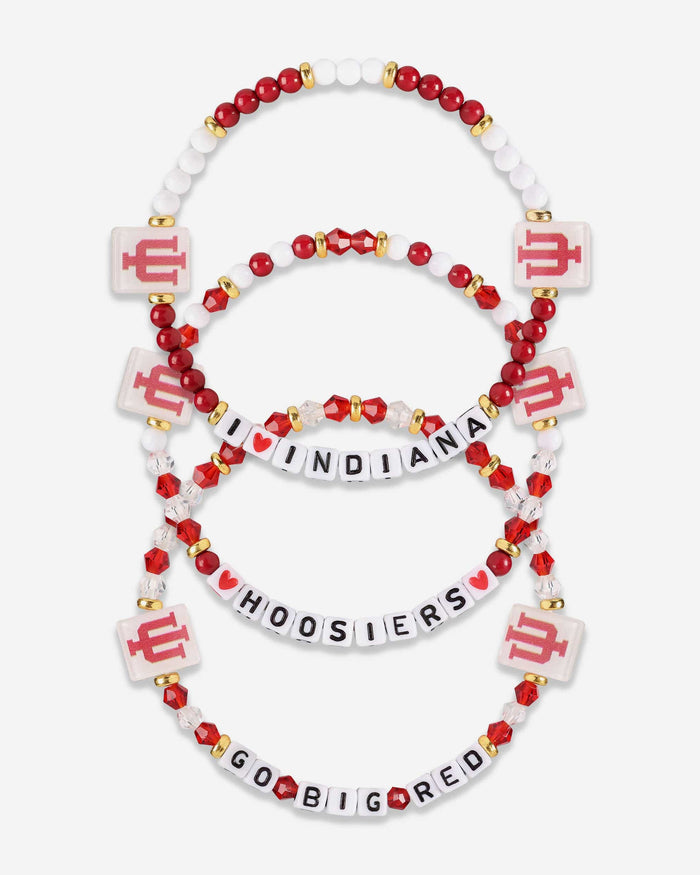 Indiana Hoosiers 3 Pack Friendship Bracelet FOCO - FOCO.com