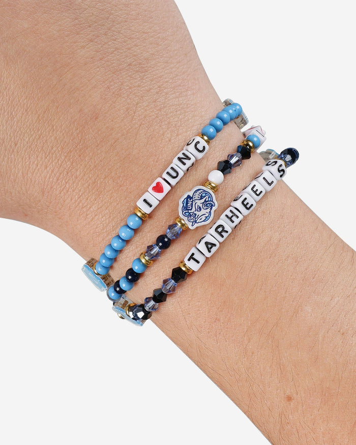 North Carolina Tar Heels 3 Pack Friendship Bracelet FOCO - FOCO.com