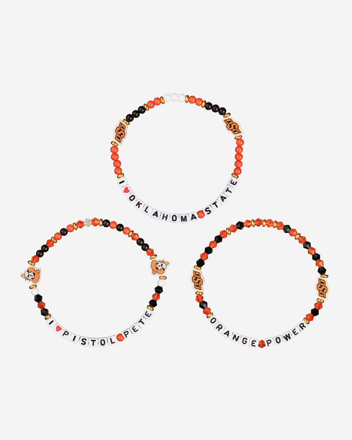 Oklahoma State Cowboys 3 Pack Friendship Bracelet FOCO - FOCO.com