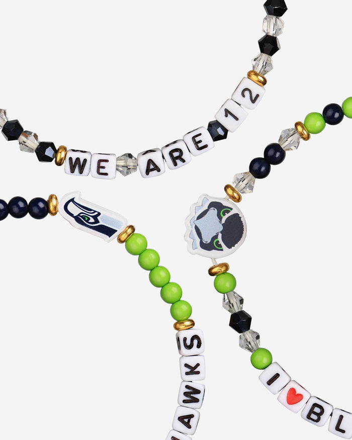 Seattle Seahawks 3 Pack Friendship Bracelet FOCO - FOCO.com