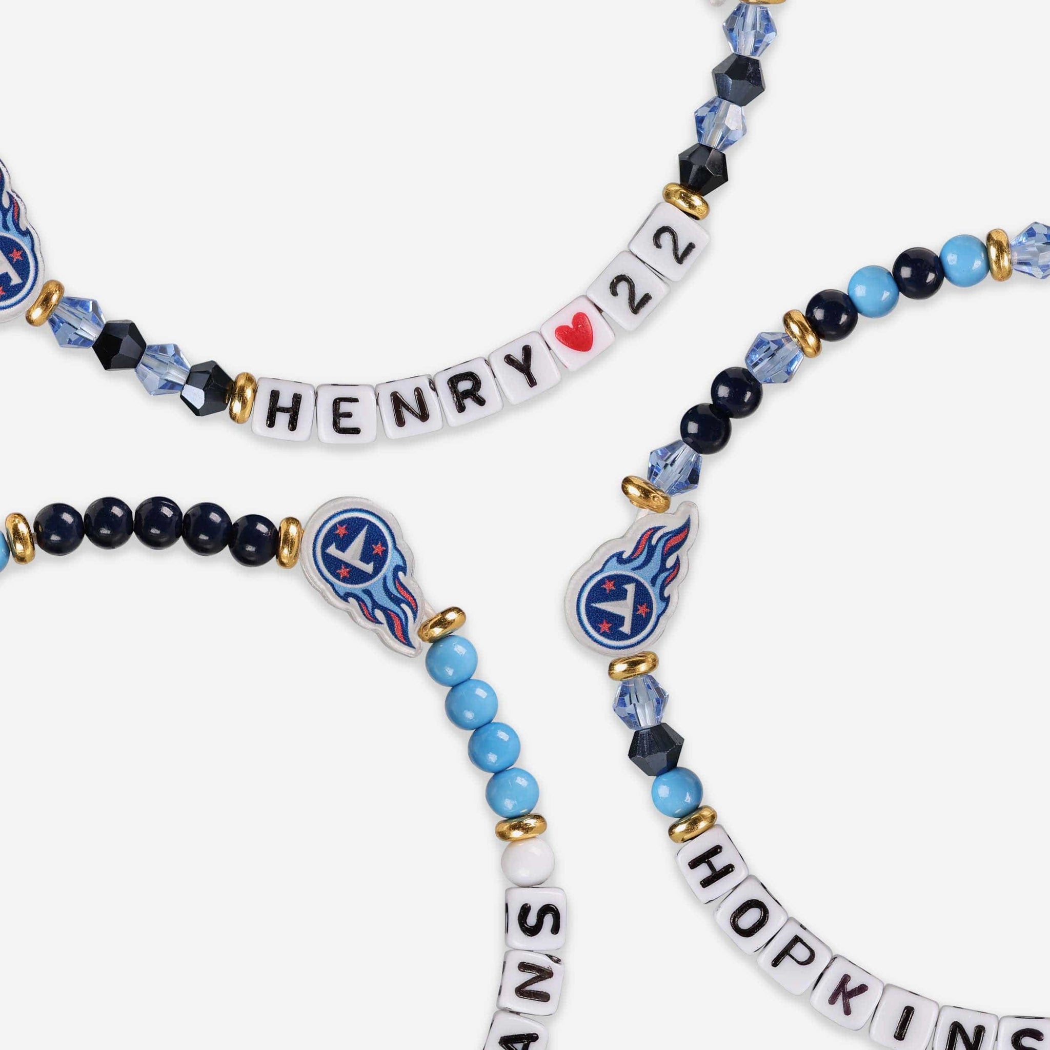 Tennessee Titans Bracelets - 2 Pack Wide