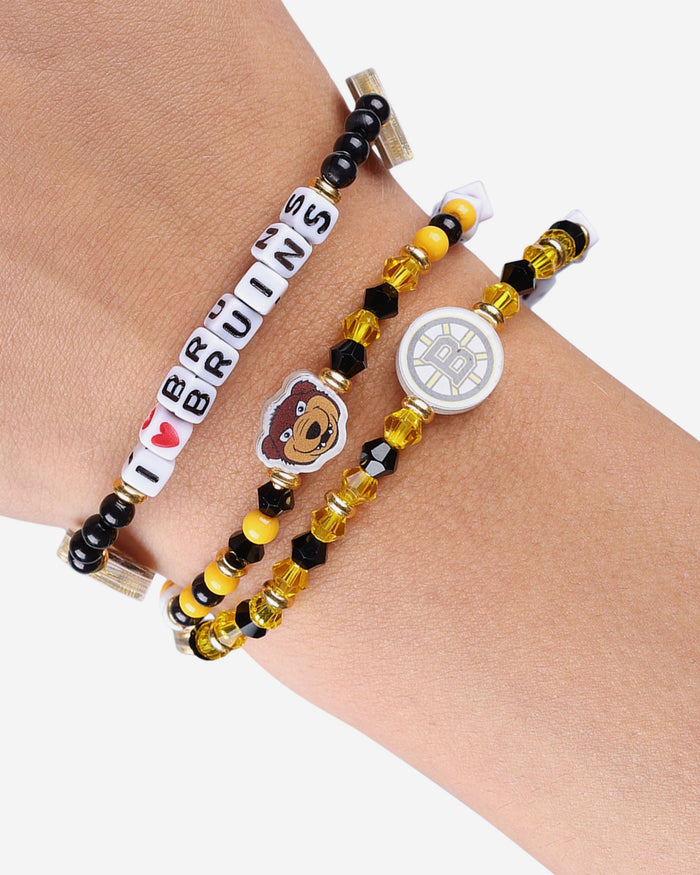 Boston Bruins 3 Pack Friendship Bracelet FOCO - FOCO.com