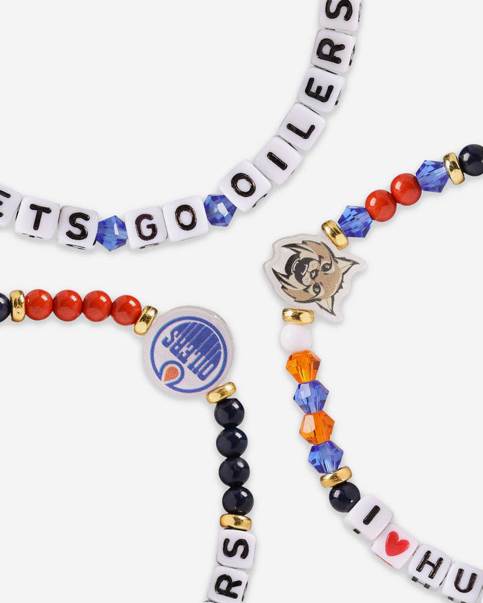 Edmonton Oilers 3 Pack Friendship Bracelet FOCO - FOCO.com