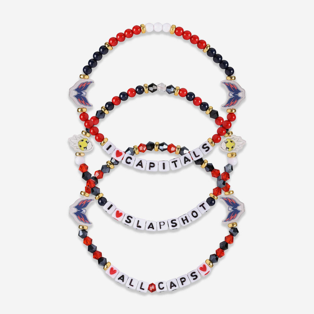 Washington Capitals 3 Pack Friendship Bracelet FOCO - FOCO.com