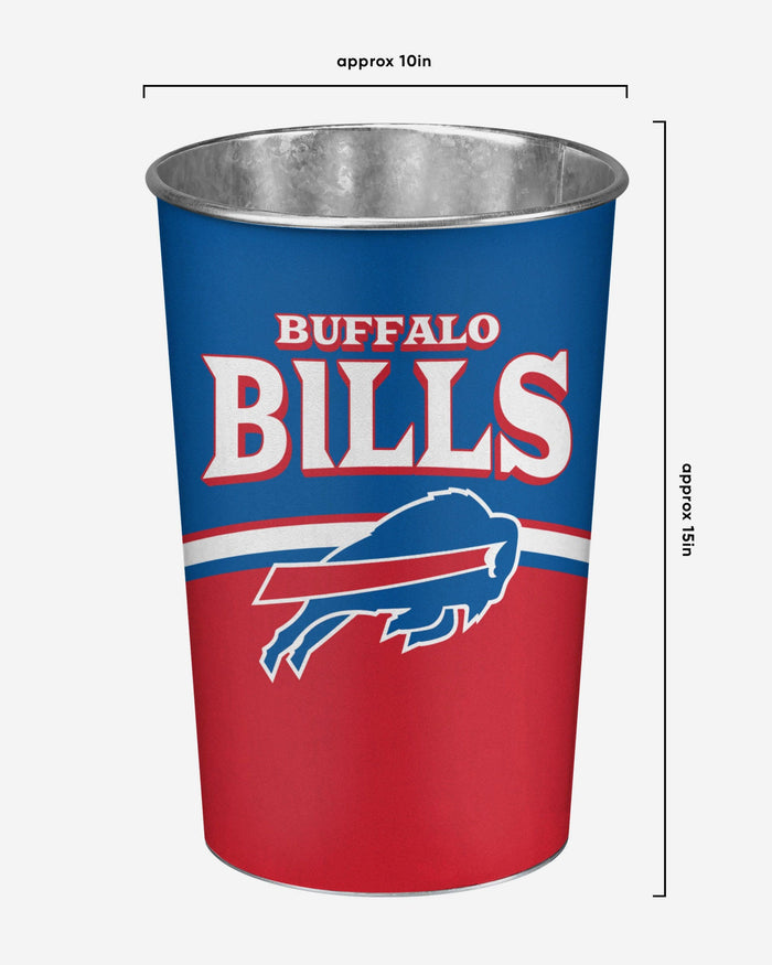 Buffalo Bills Team Stripe Trash Can FOCO - FOCO.com