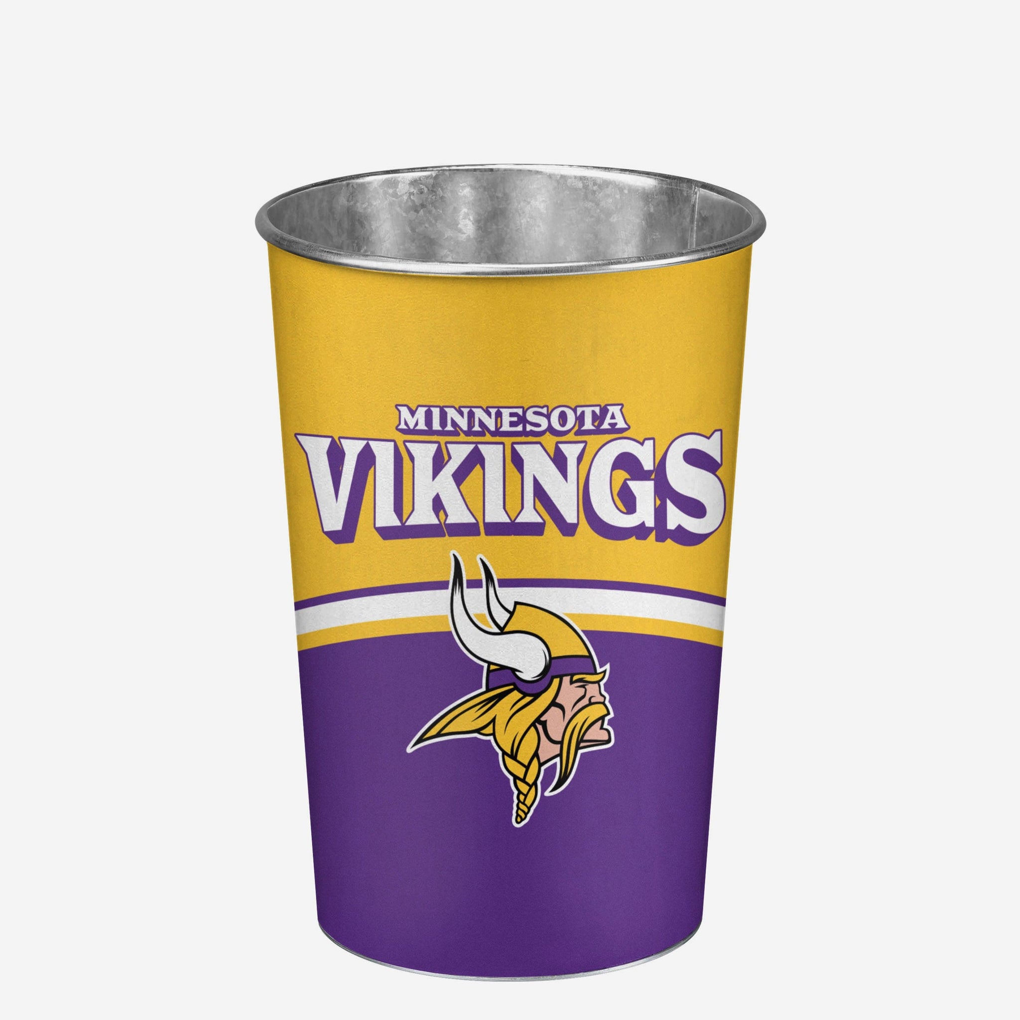 Minnesota Vikings Team Stripe Trash Can FOCO
