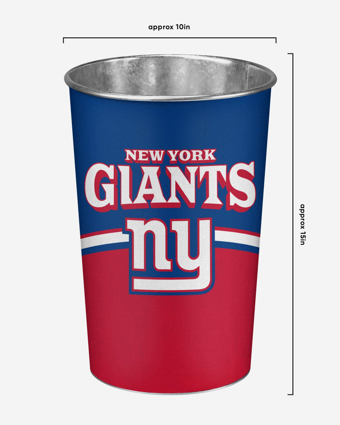 FOCO New York Giants NFL Team Stripe Waste Basket