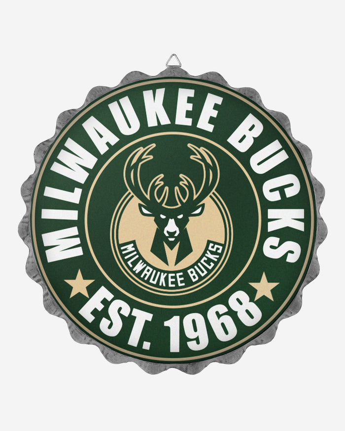 Milwaukee Bucks Bottle Cap Wall Sign FOCO - FOCO.com